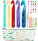 5 Large Crochet Hook,25mm 20mm 18mm 15mm 12mm Size Crochet Hook, Large Crochet Hook for Chunky Yarn,24PCS Big Crochet Hook,10mm-25mm Crochet Hook with Case (Colourful)
